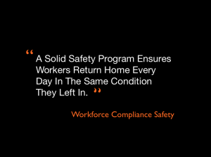 A solid safety program quote