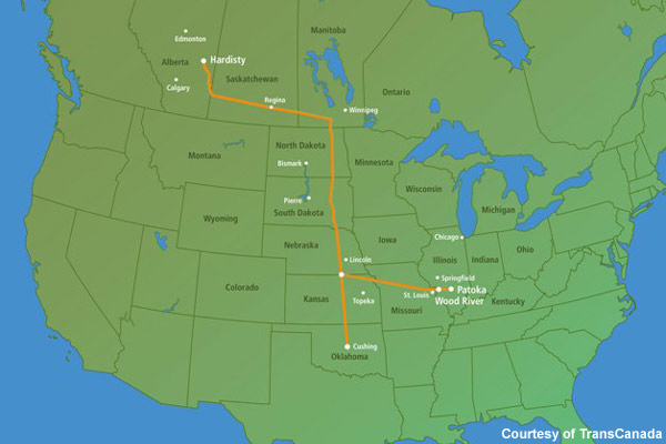 Proposed Keystone Pipeline Route